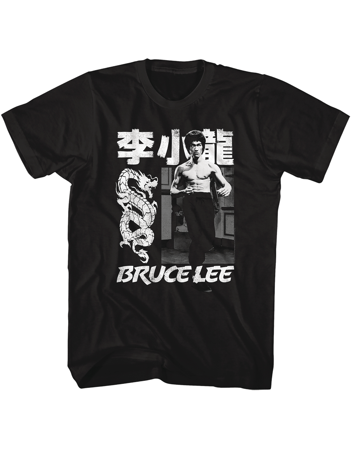 Bruce Lee Dragon Black T-Shirt Large