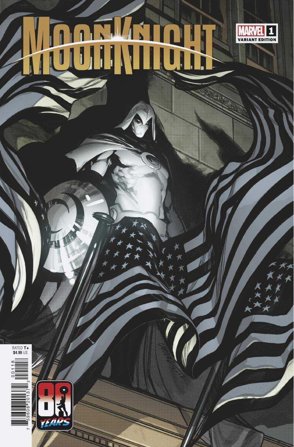 Moon Knight #1 Larraz Captainamerica 80th Variant (2021)