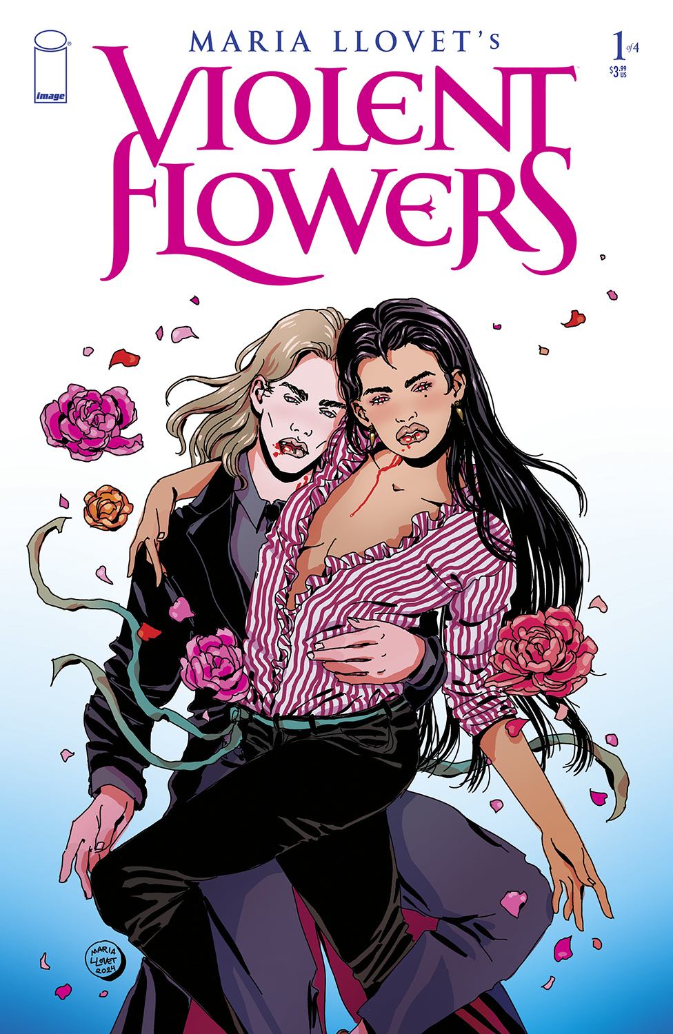 Violent Flowers #1 Cover B Maria Llovet Roses Variant (Mature) (Of 4)