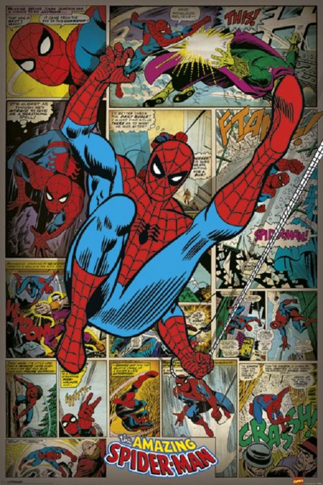 Spider-Man Retro Poster