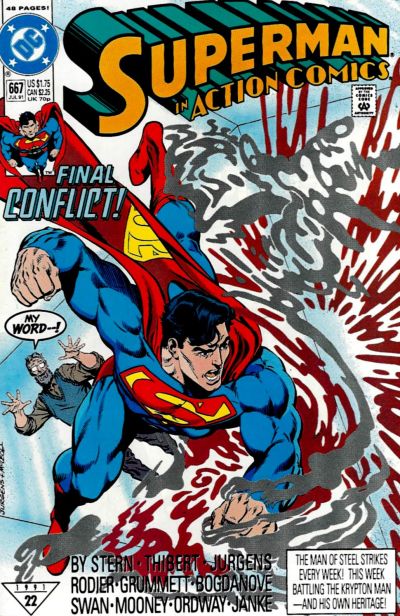 Action Comics #667 [Direct]-Very Fine (7.5 – 9)