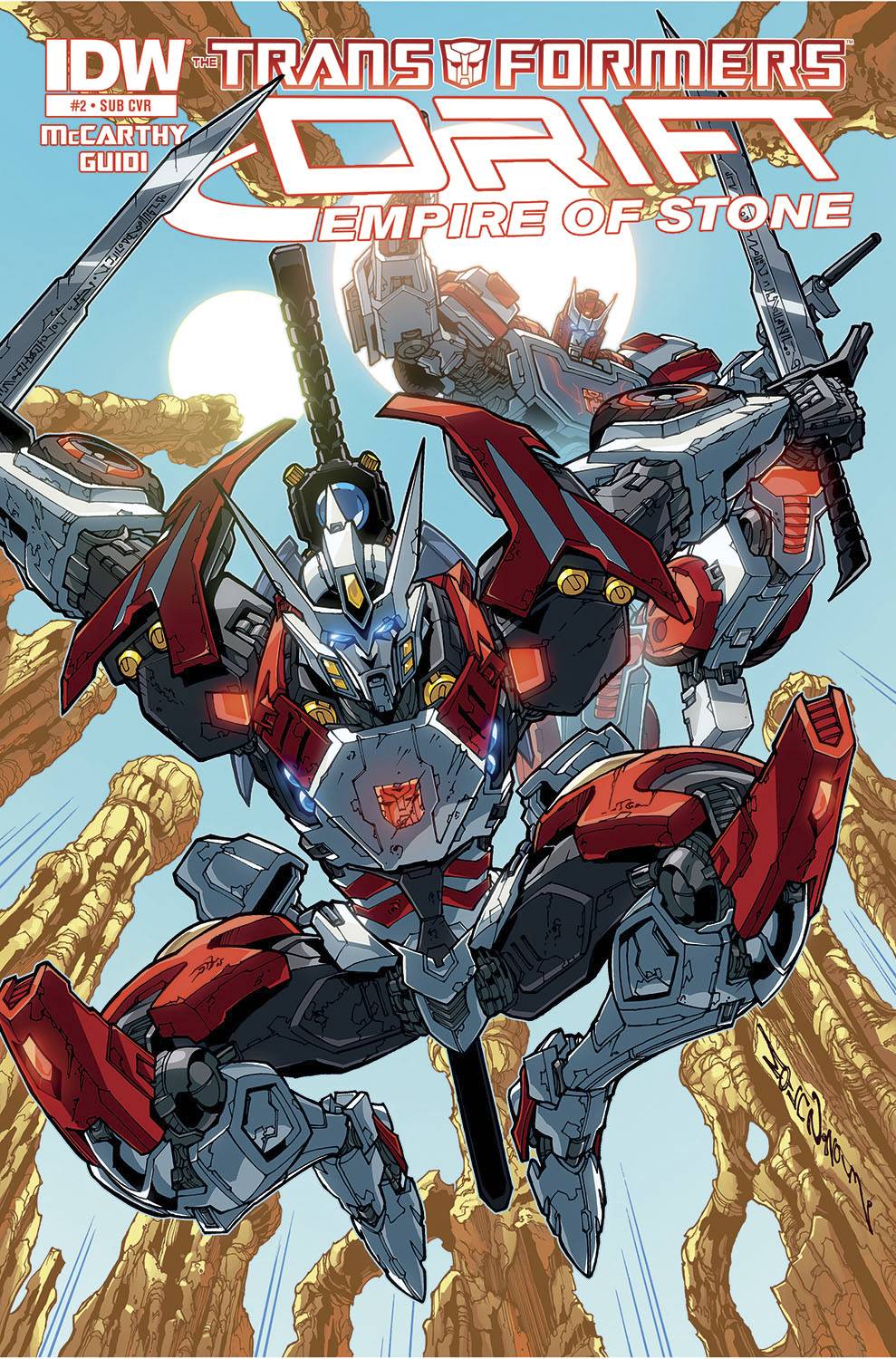 Transformers Drift Empire of Stone #2 Subscription Variant