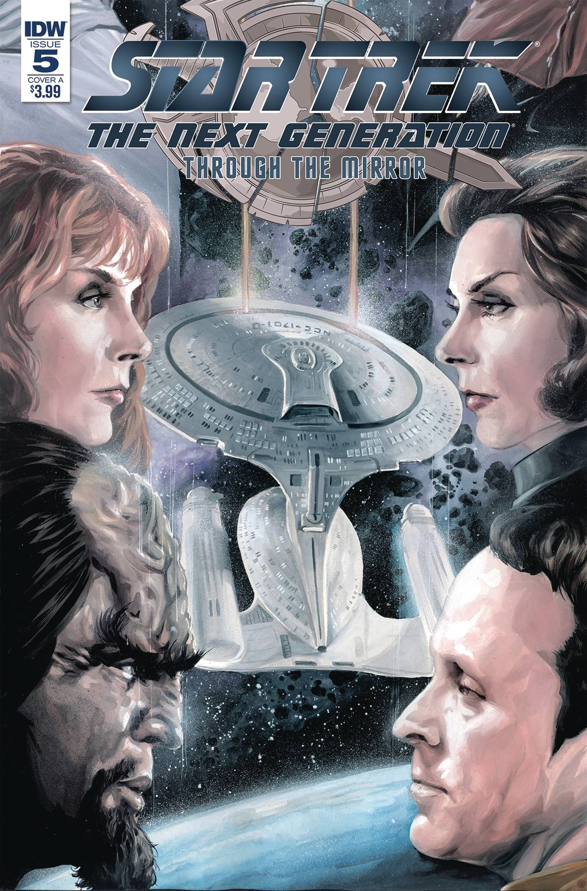 Star Trek Tng Through The Mirror #5 Cover A Woodward