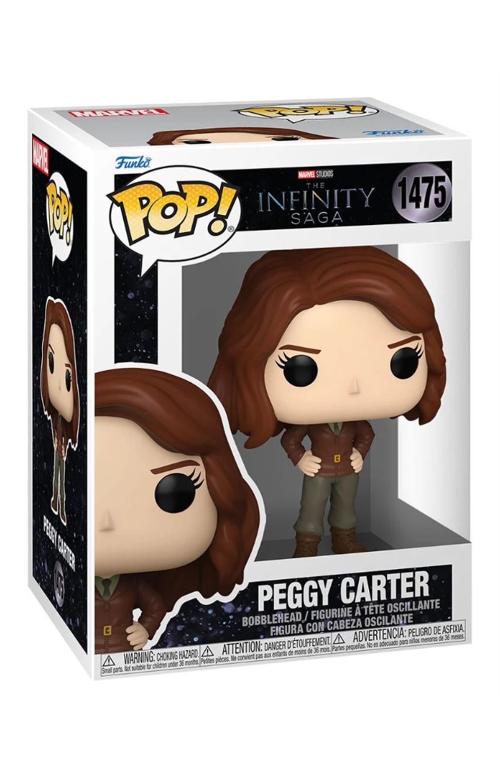 Marvel Mcu Archives The Infinity Saga Peggy Carter Funko Pop! Vinyl Figure #1475