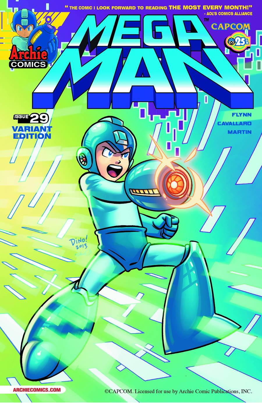 Mega Man #29 Haspiel Variant Cover