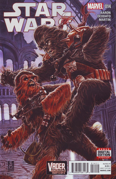 Star Wars #14 [Mark Brooks Cover] - Nm- 9.2 Cover Art Depicting Chewbacca Versus Black Krrsantan