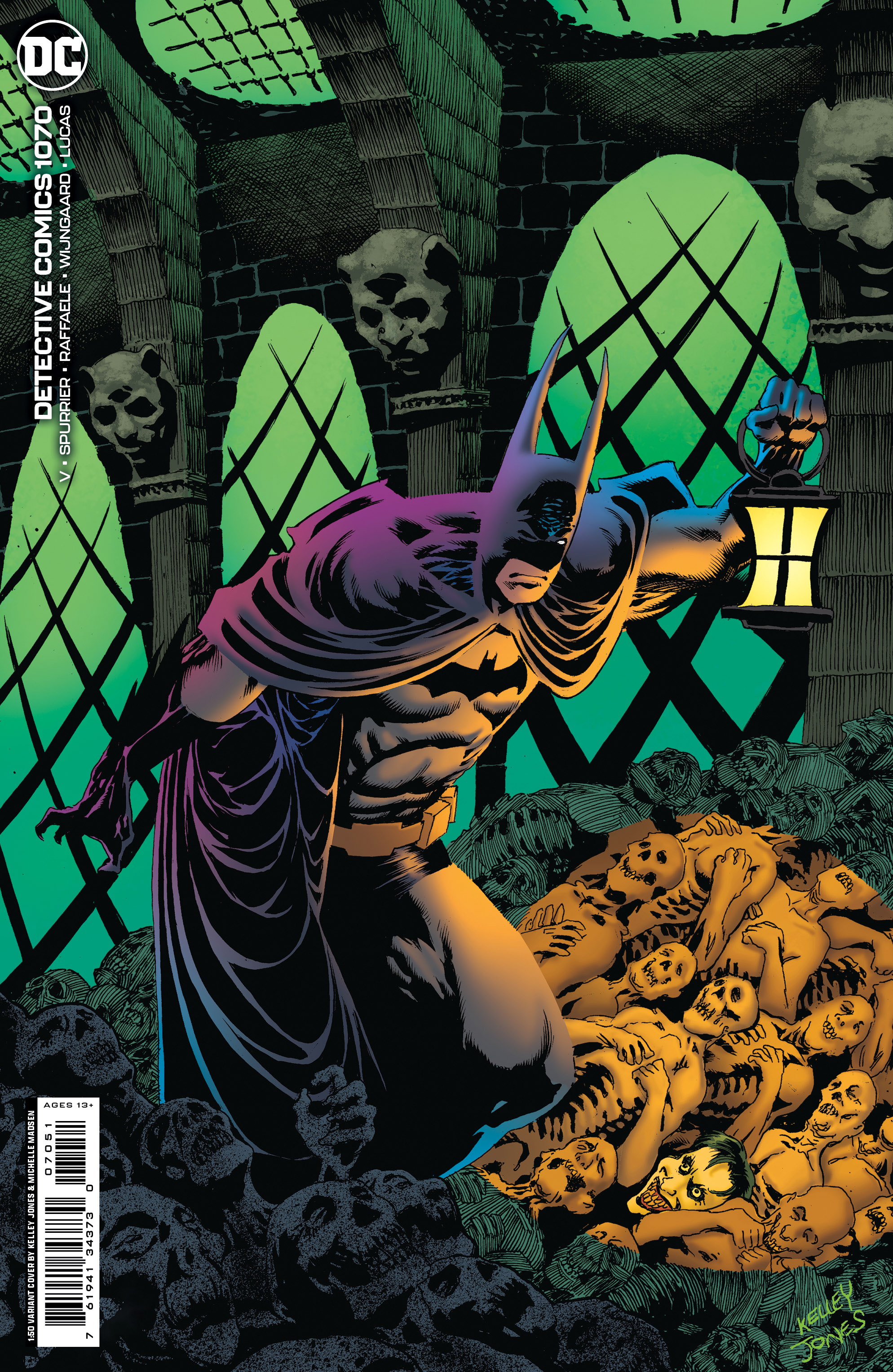 Detective Comics #1070 Cover F 1 for 50 Incentive Kelley Jones Foil Variant (1937)