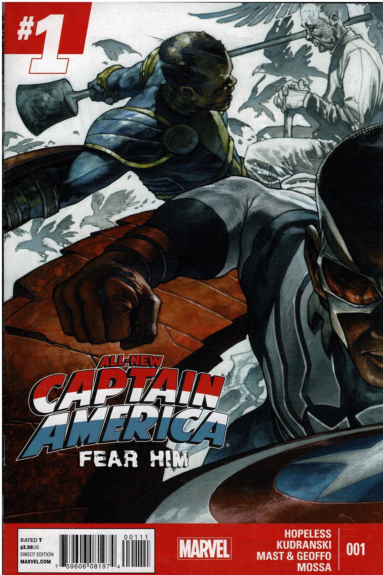 All-New Captain America: Fear Him #1-4 Comic Pack 