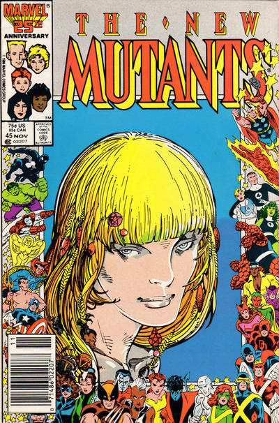 The New Mutants #45 [Newsstand]-Fine