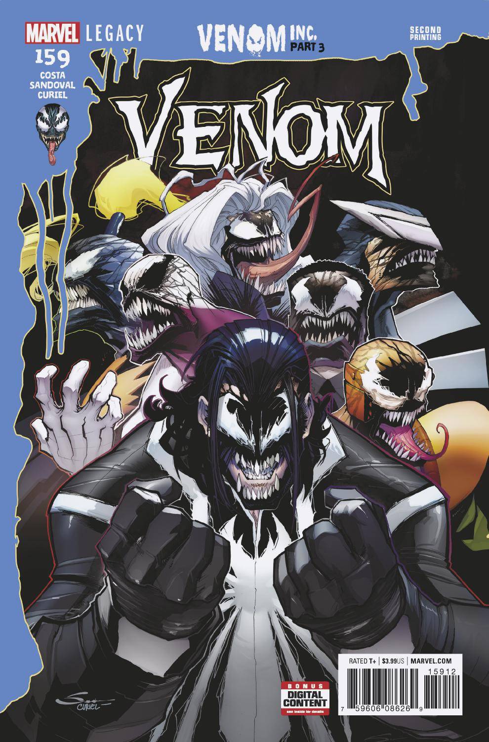 Venom #159 2nd Printing Sandoval Variant Leg