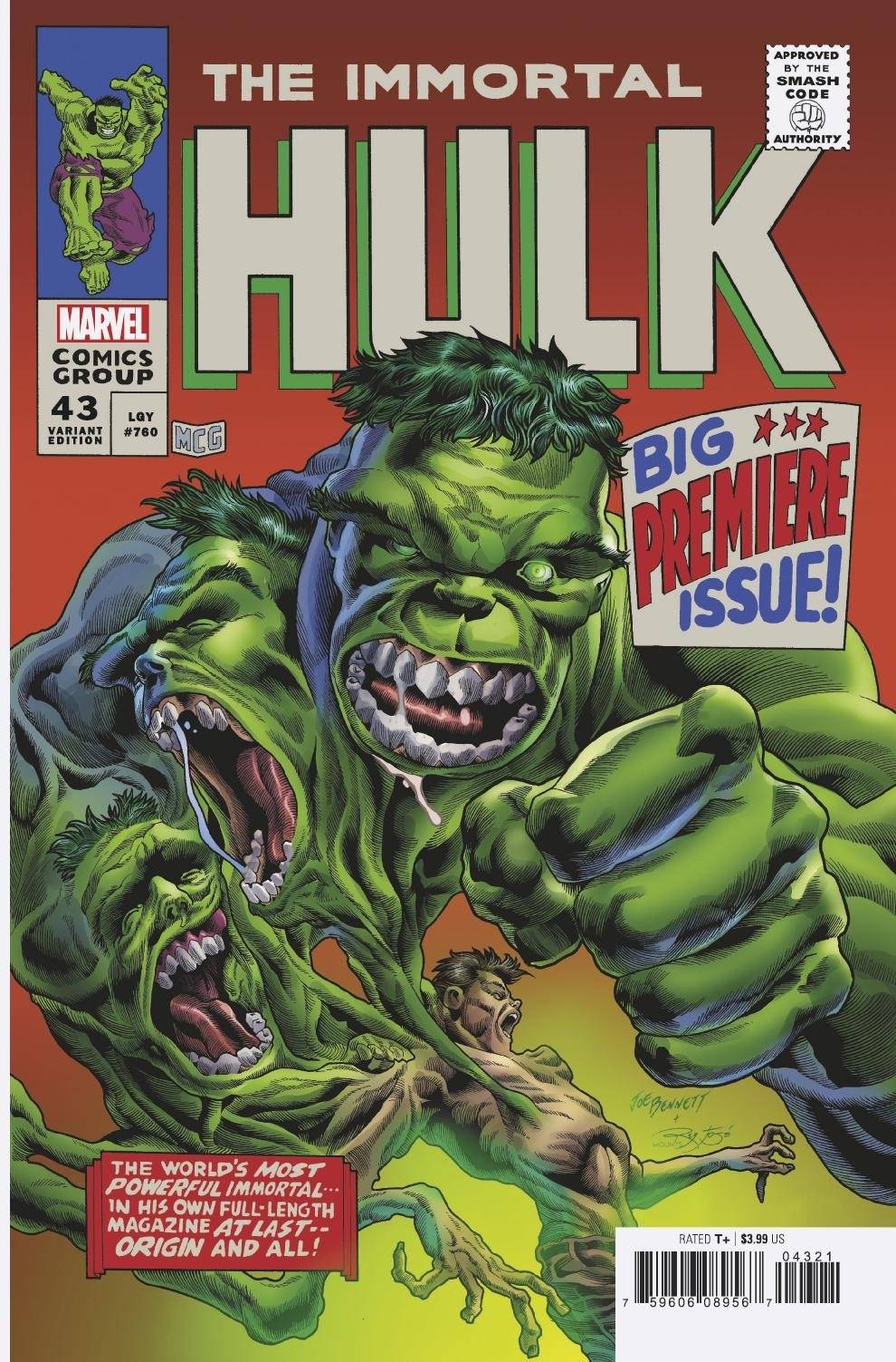Immortal Hulk #43 Bennett Homage Variant (2018)