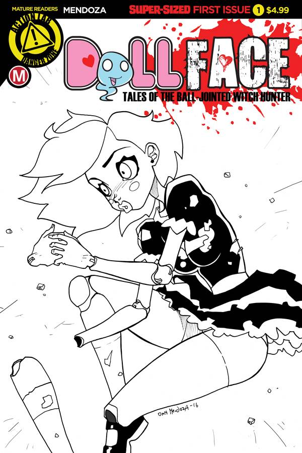 Dollface #1 Cover G Mendoza Sketch