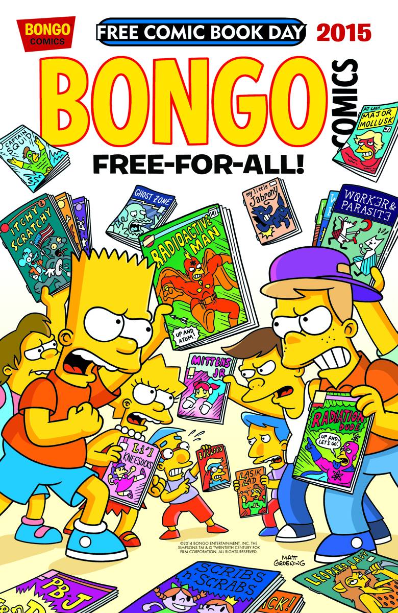 Free Comic Book Day 2015 Bongo Comics Free-For-All