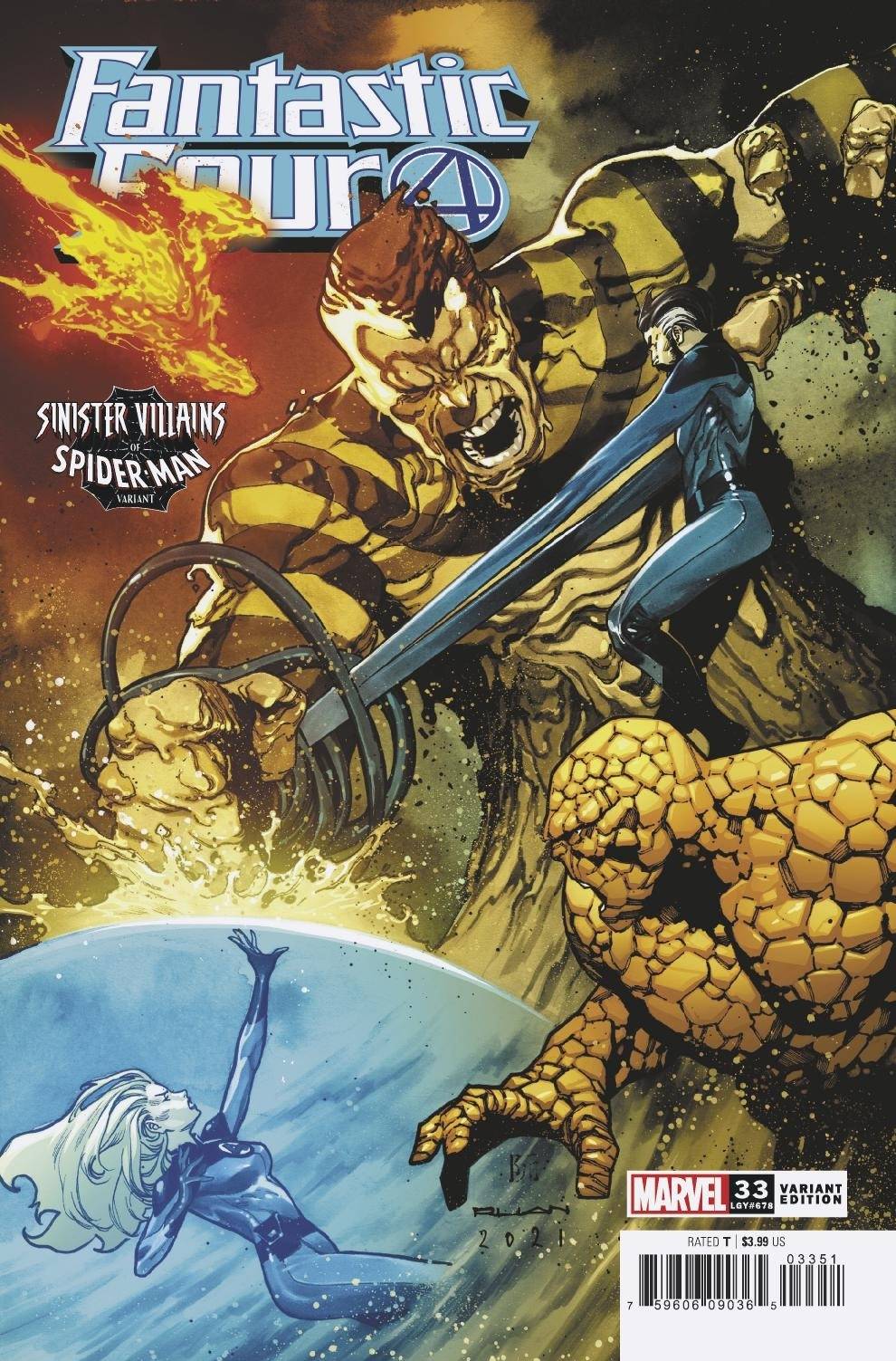 Fantastic Four #33 Ruan Spider-Man Villains Variant (2018)
