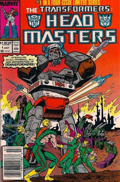 The Transformers: Headmasters #1 [Newsstand](1987)- Vf/Nm 9.0