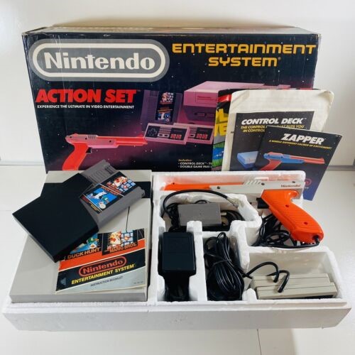 Nintendo Entertainment System Action Set Console In Box