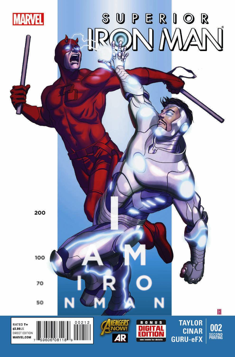 Superior Iron Man #2 2nd Printing Choi Variant Axis