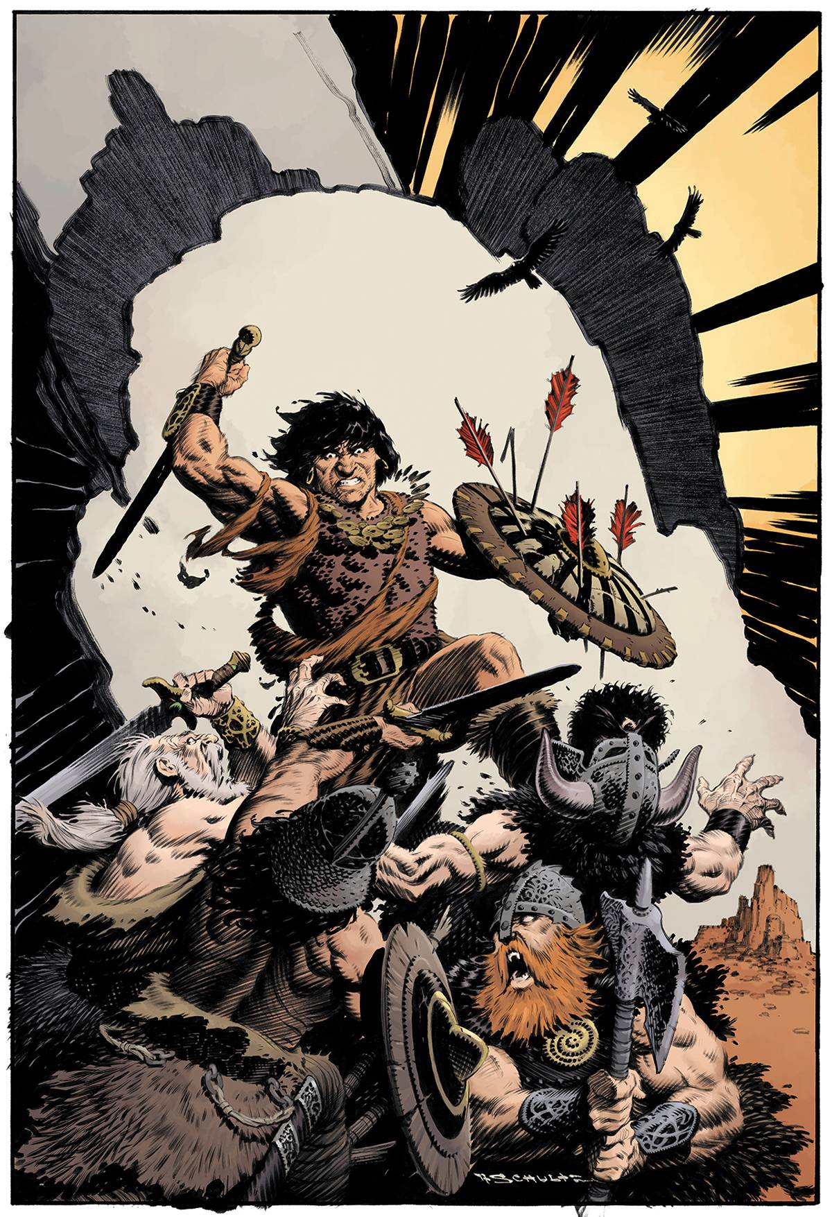 Conan The Slayer #1 30th Anniversary Schultz Variant Cover