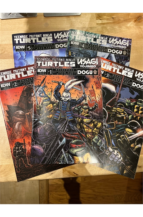 Teenage Mutant Ninja Turtles X Usagi Yojimbo Wherewhen #1 - #5 Eastman Covers Only