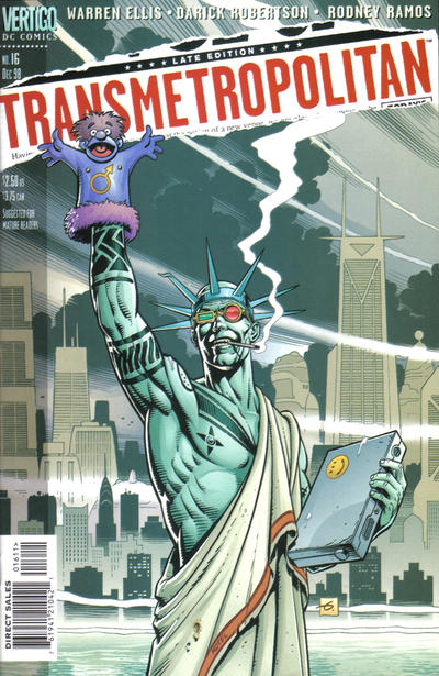 Transmetropolitan #16-Fine (5.5 – 7) Dave Gibbons Cover