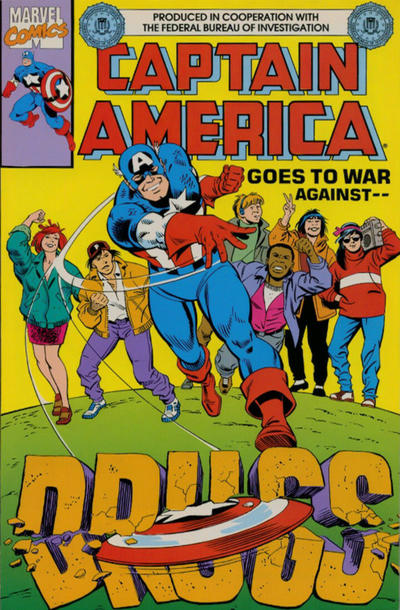 Captain America Goes To War Against Drugs #1 [Second Printing]