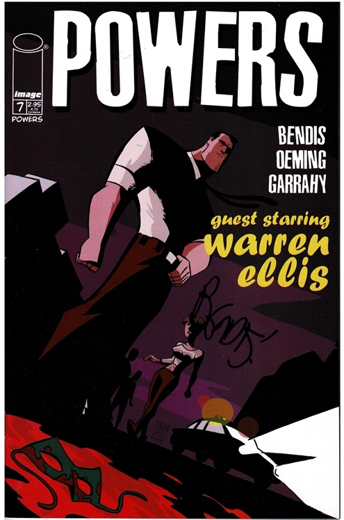 Powers #7-Very Fine, Signed By Bendis