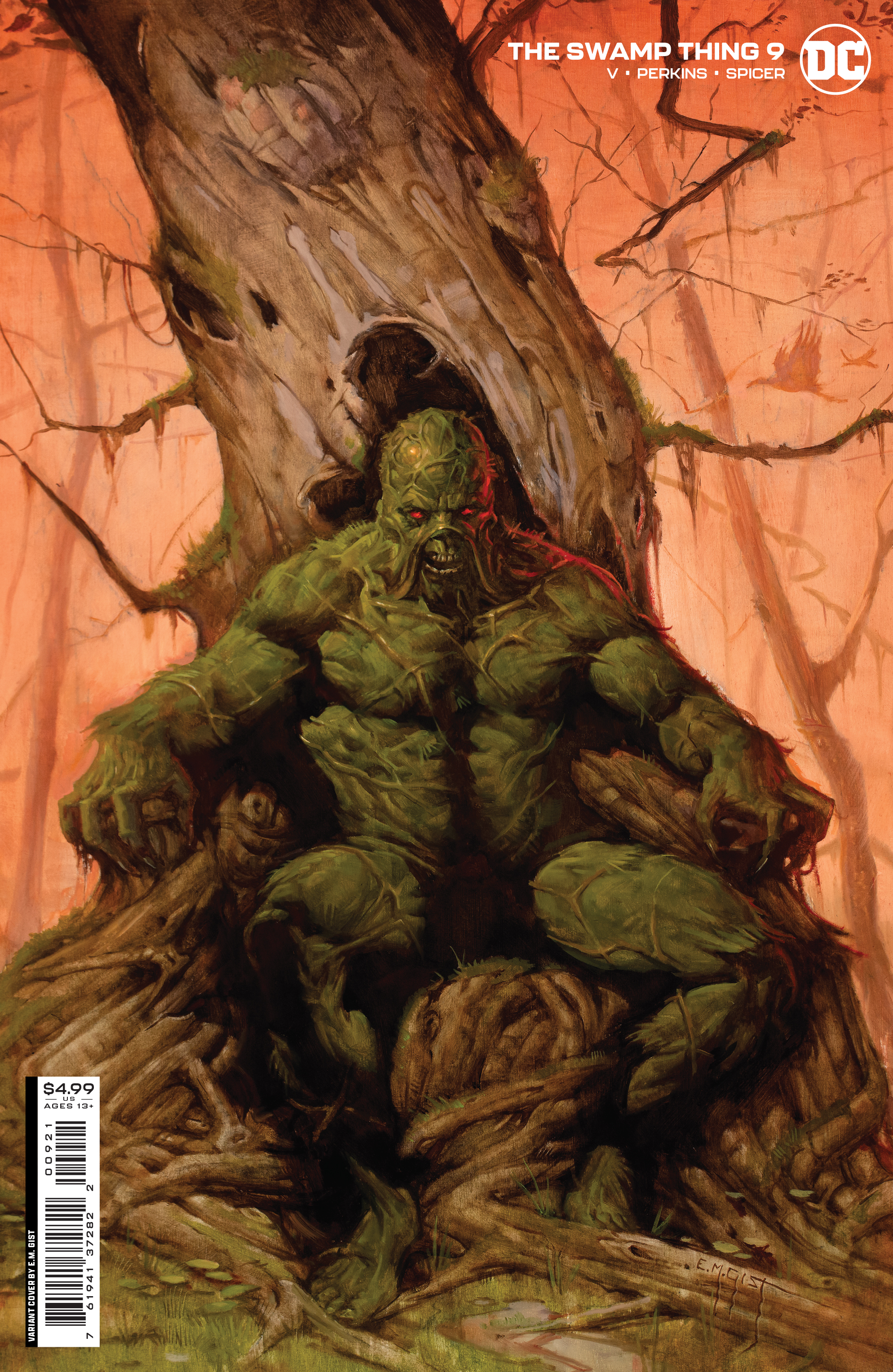 Swamp Thing #9 (Of 10) Cover B Em Gist Card Stock Variant (2021)