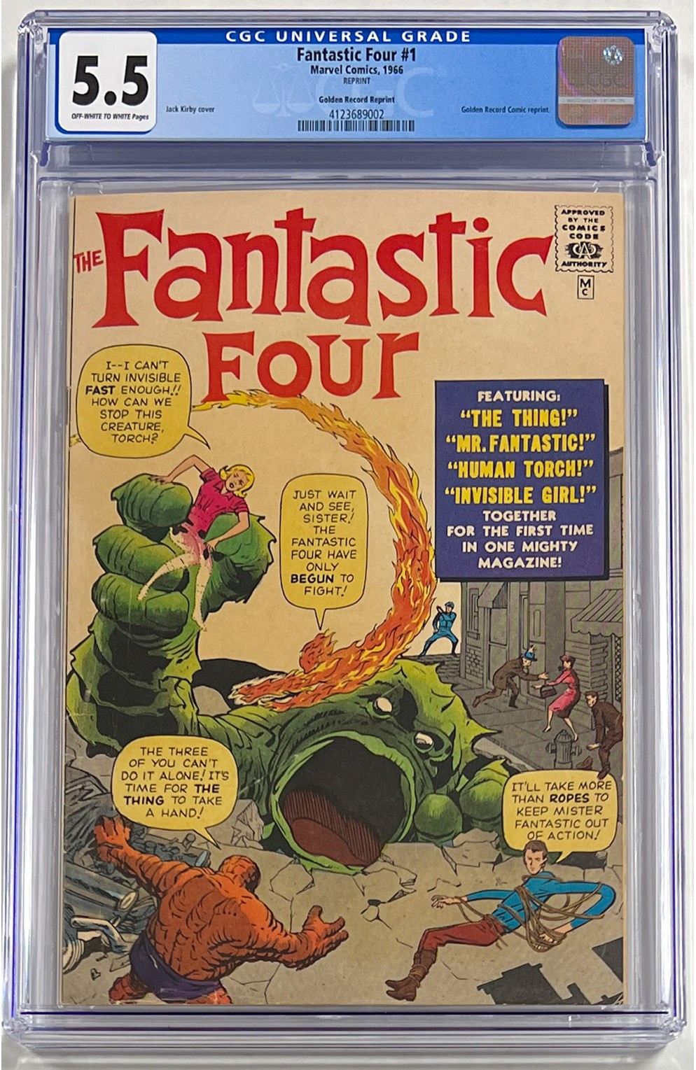 Fantastic Four #001 Golden Record Reprint Cgc 5.5