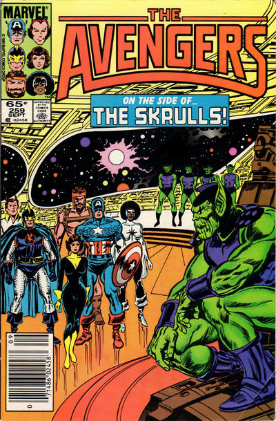 The Avengers #259 [Newsstand]-Very Fine