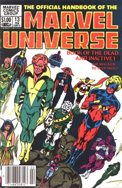 The Official Handbook of The Marvel Universe #13 [Newsstand]-Very Fine