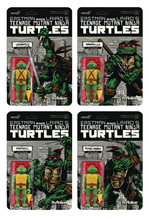 Teenage Mutant Ninja Turtles Mirage Variant Px Reaction Fig 4 Piece Set