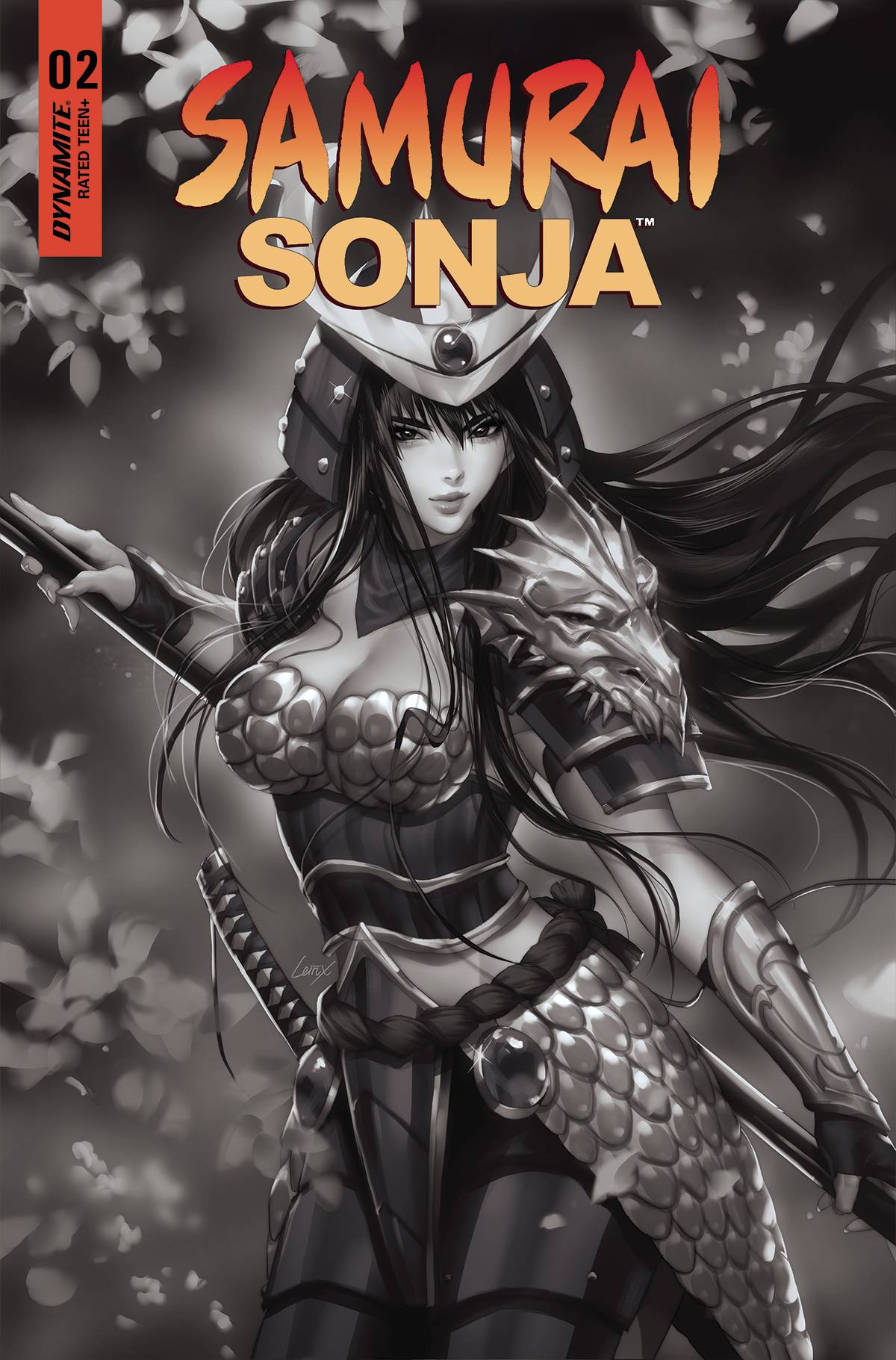 Samurai Sonja #2 Cover F 1 for 10 Incentive Leirix Black & White
