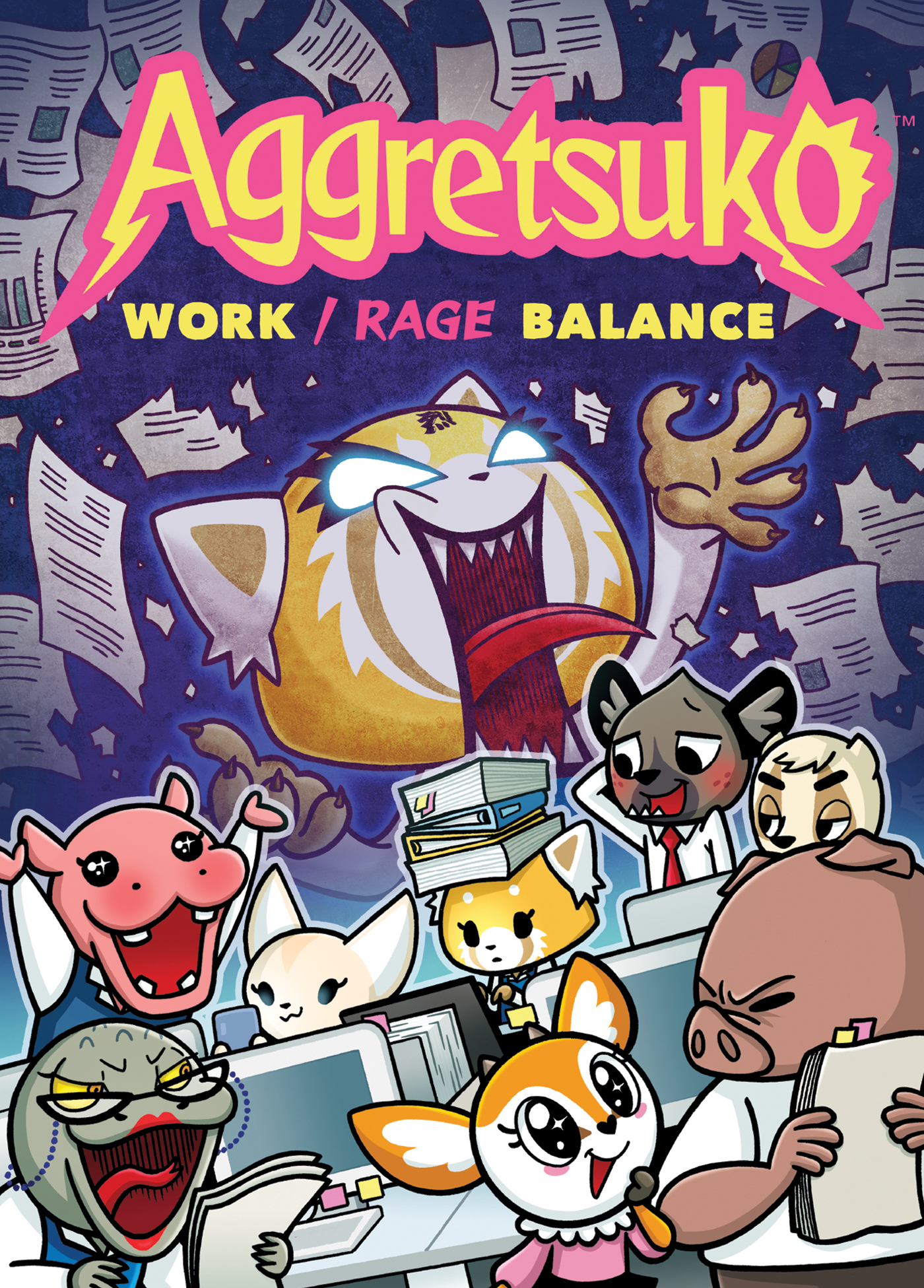 Aggretsuko Work Rage Balance Card Game