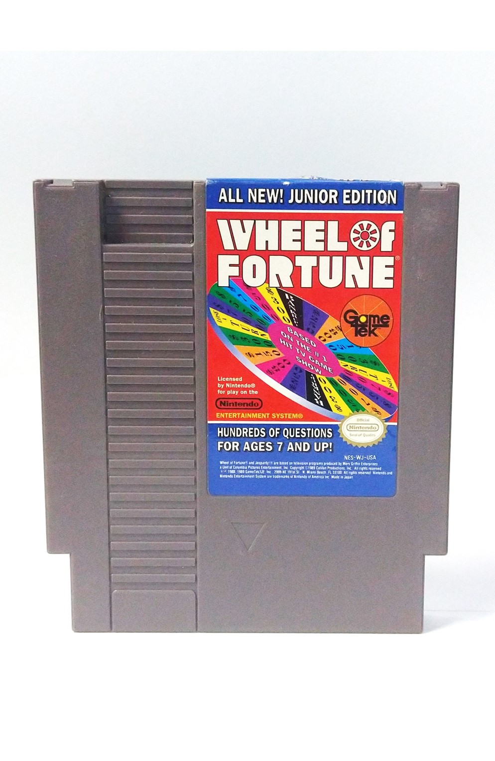 Nintendo Nes Wheel of Fortune Junior Edition (Excellent)