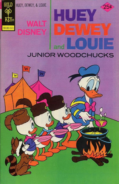 Walt Disney Huey, Dewey And Louie Junior Woodchucks #35 [Gold Key]-Near Mint (9.2 - 9.8)