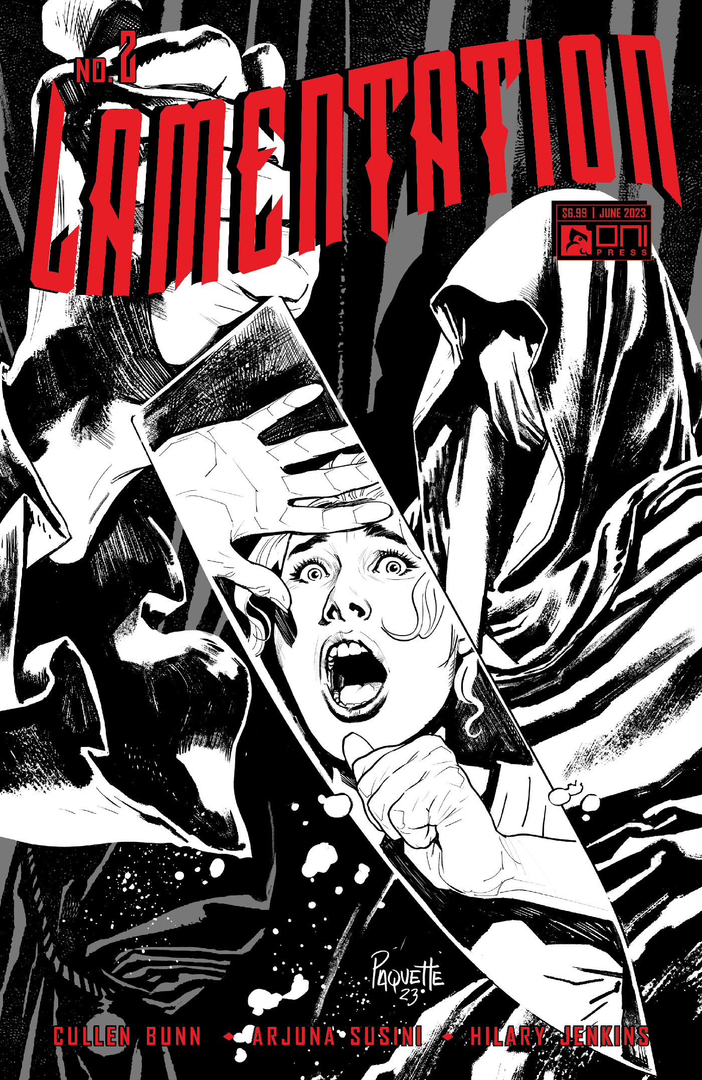 Lamentation #2 Cover C 1 for 10 Incentive Yanick Paquette Black & White Variant (Of 3)