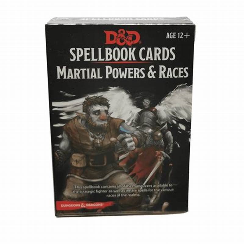 Dungeons & Dragons RPG: Spellbook Cards - Martial Deck (61 Cards)