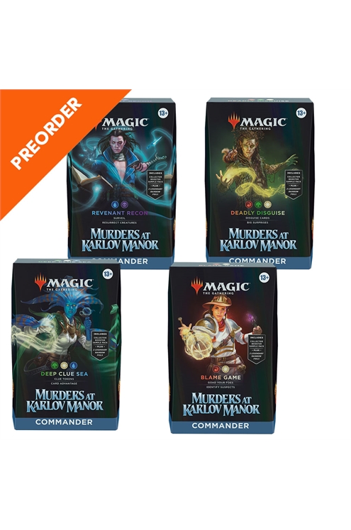 Preorder - Murders At Karlov Manor Commander Deck - All Four