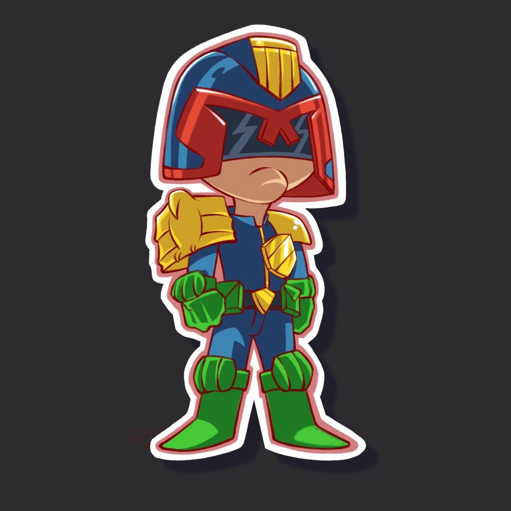 Judge Dredd Vinyl Sticker