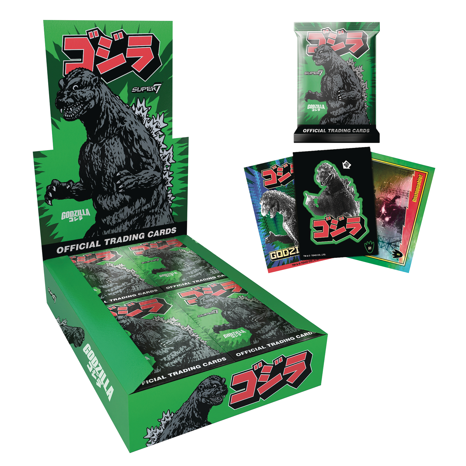 Godzilla Toho Foil Pack Trading Cards Wave 1 Showa 24 Piece Display