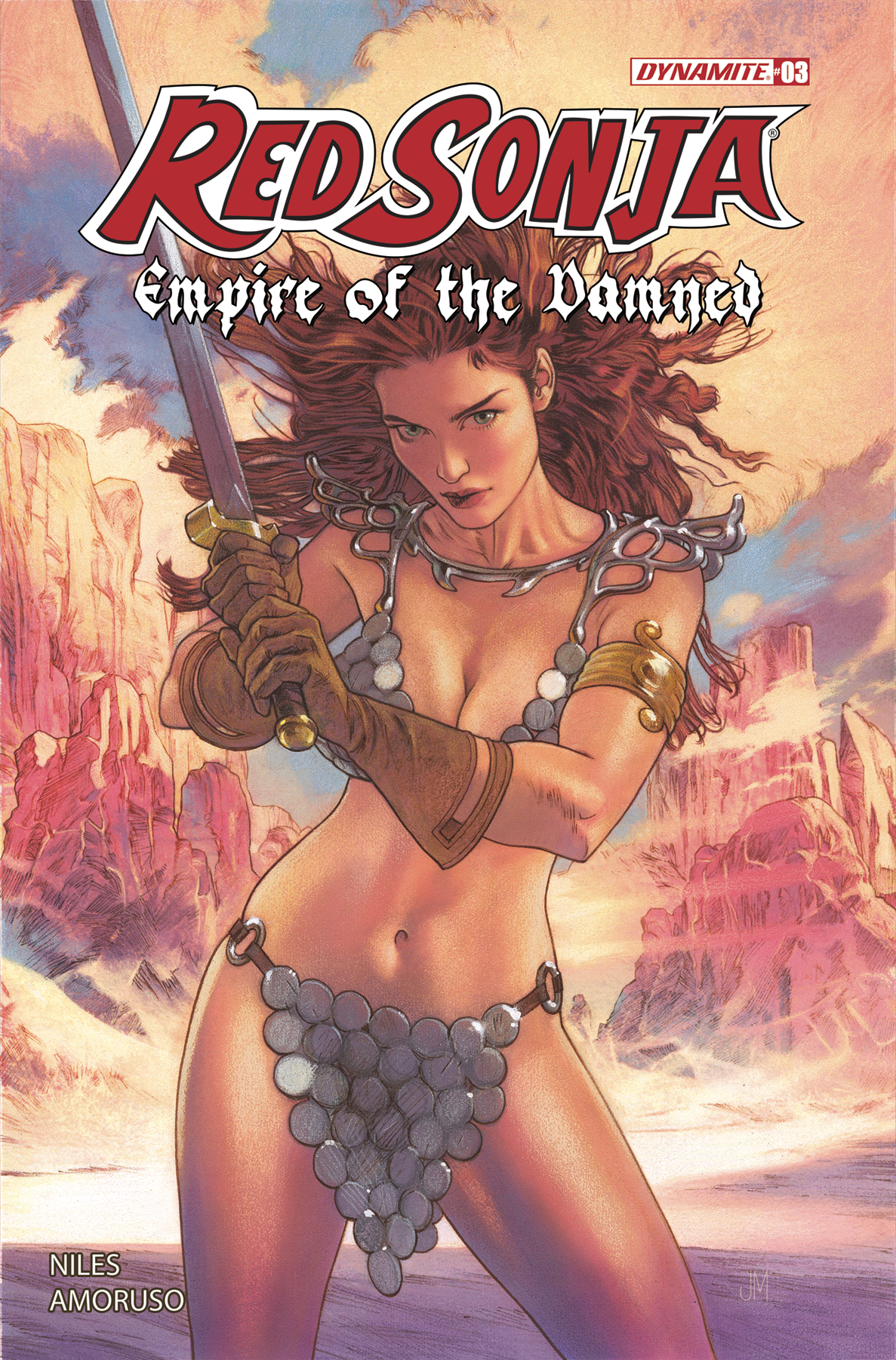 Red Sonja Empire of the Damned #3 Cover E Middleton Foil