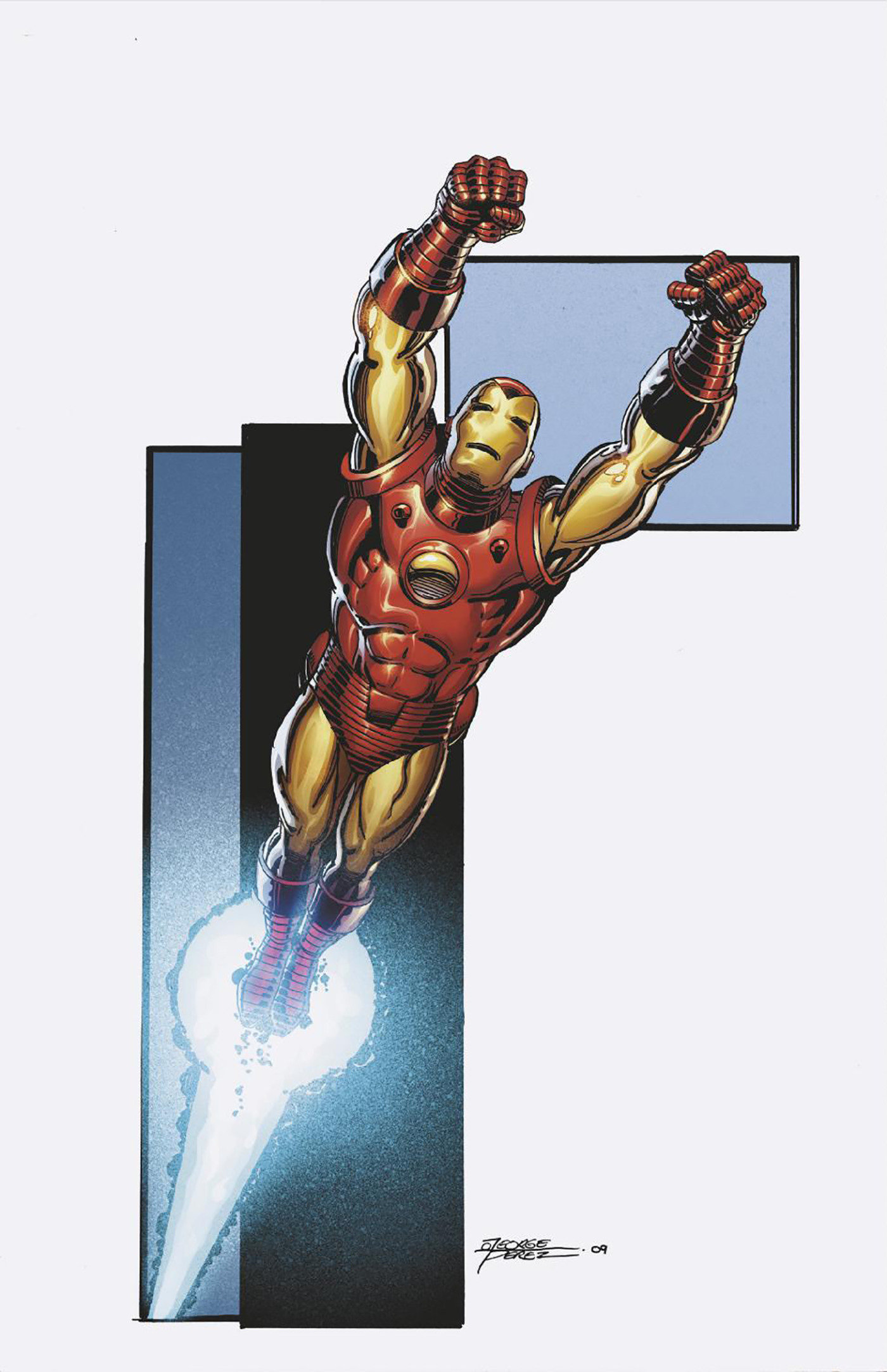 Invincible Iron Man #10 George Perez 1 for 100 Virgin Variant (Fall of the X-Men)
