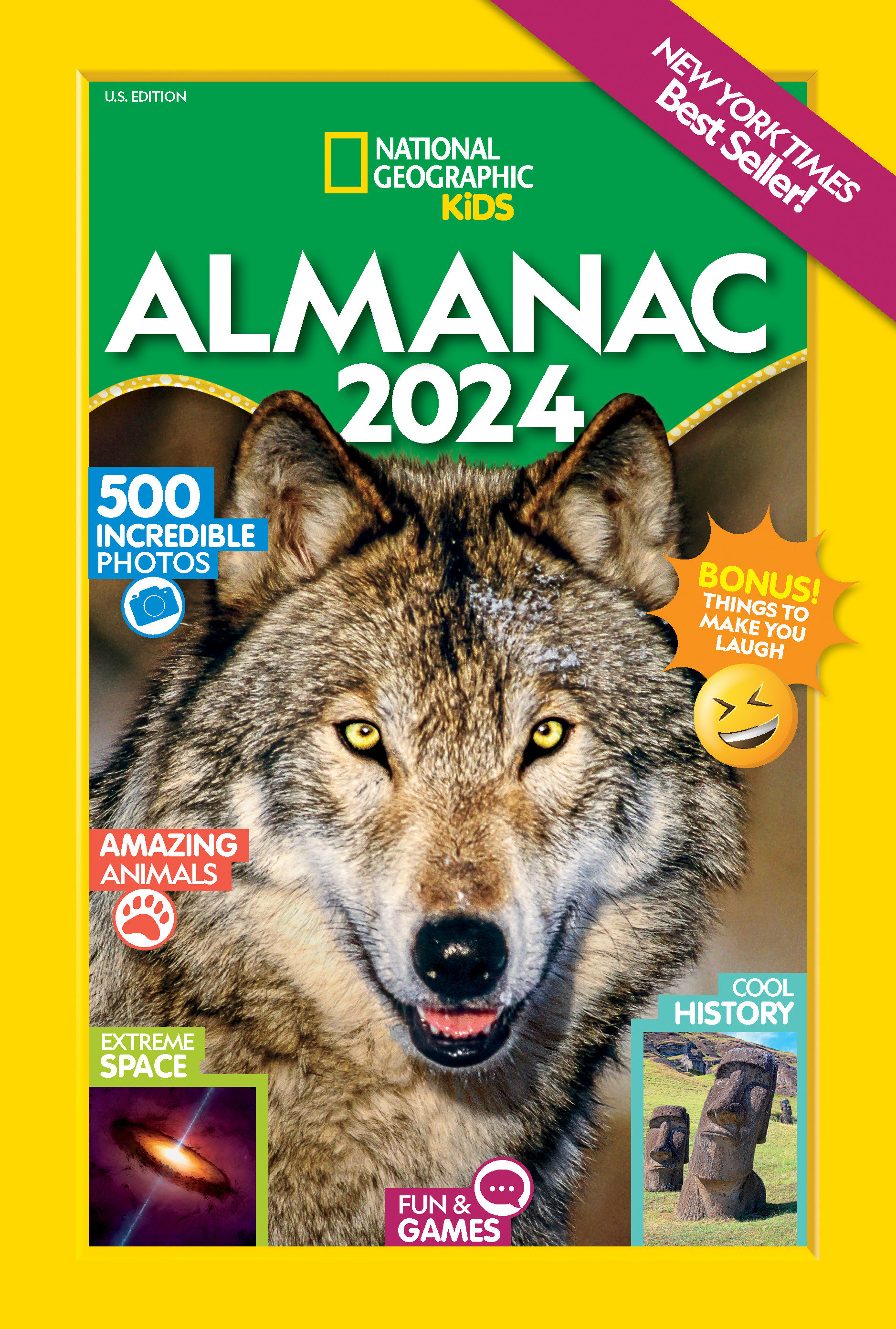 National Geographic Kids Almanac 2024 (Us Edition) (Hardcover Book)