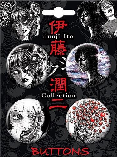 Junji Ito 4 Button Carded Set 1