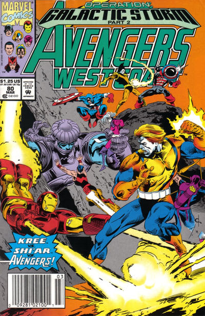 Avengers West Coast #80 [Newsstand]-Very Good (3.5 – 5)