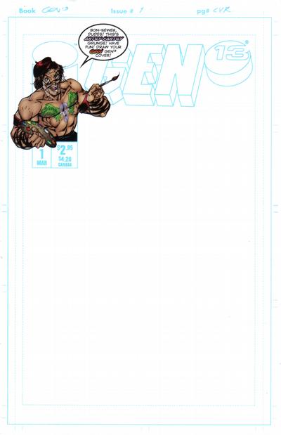 Gen 13 #1 [Cover 1-M - Do-It-Yourself-Cover]-Near Mint (9.2 - 9.8)