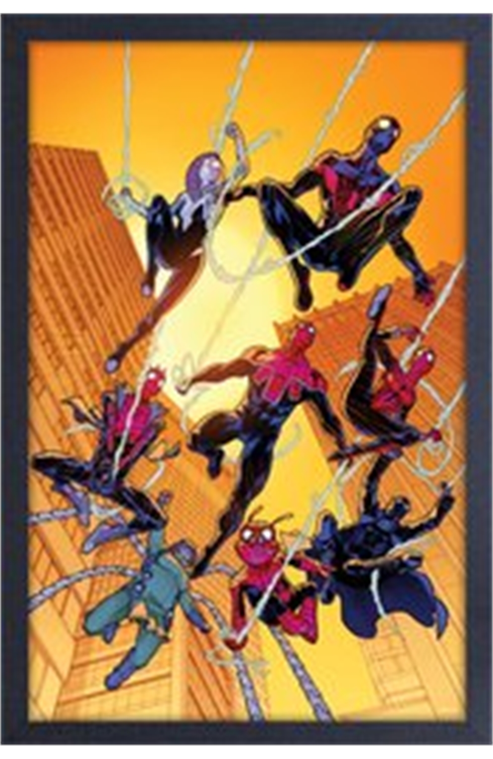 Spider-Man Group Framed Print