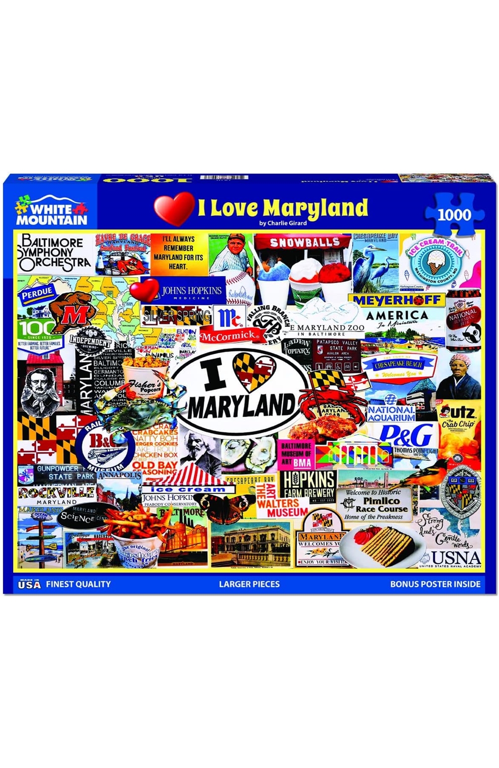 I Love Maryland (1810Pz) - 1000 Piece Jigsaw Puzzle