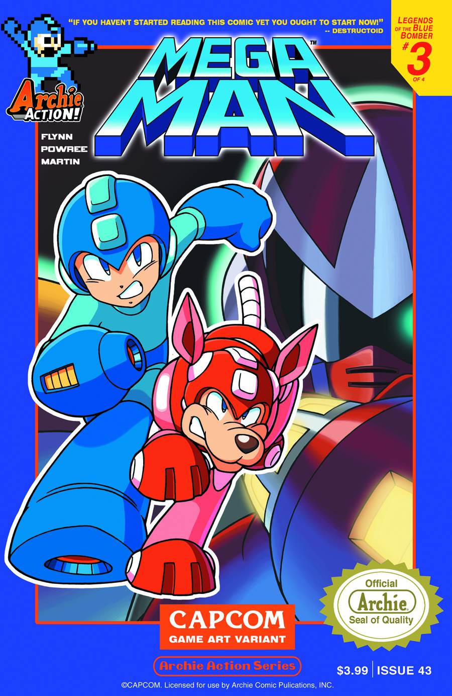 Mega Man #43 Capcom Variant Cover