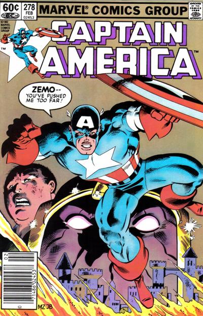 Captain America #278 [Newsstand]-Fine (5.5 – 7)